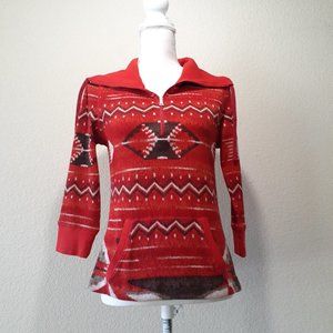 L-RL Ralph Lauren Active 3/4 Zip Top